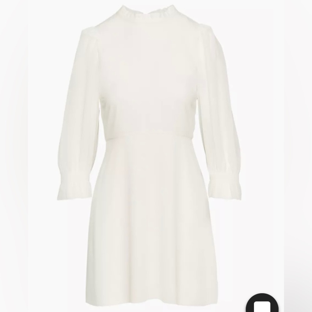 Aritzia Wilfred Swept long sleeved mini dress in Birch NWT